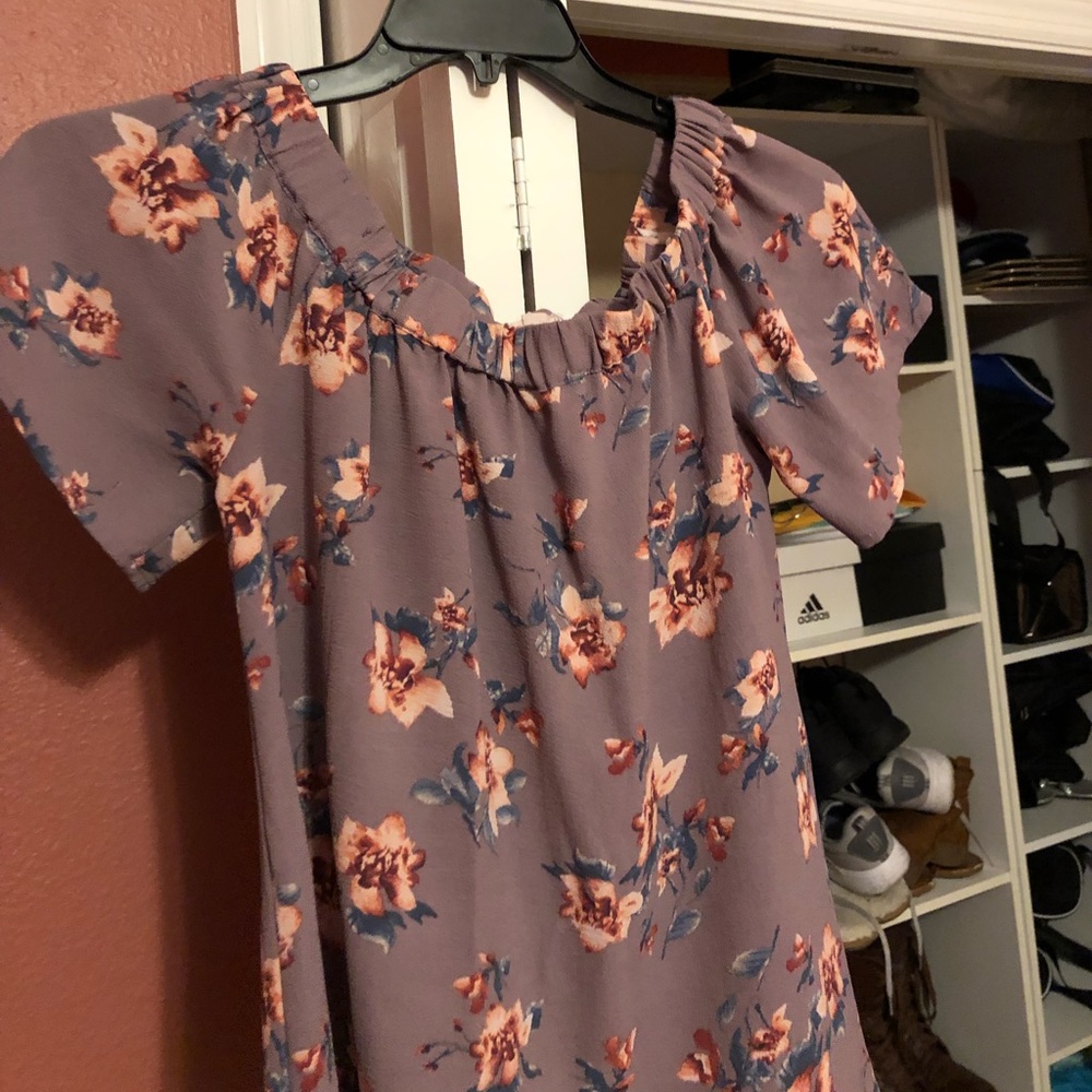 Off the shoulder floral top